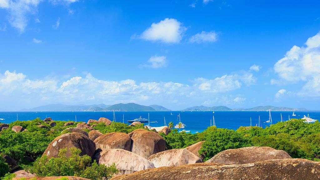 The Baths at Virgin Gorda — popular bareboat charter destination